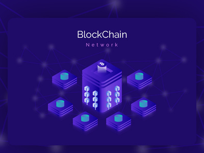Blockchain Network 1x blockchain crypto currency design digital graphic illustration