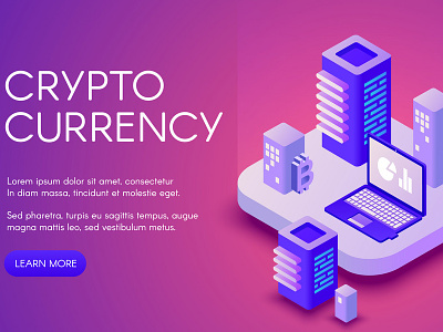 Blockchain Cryptocurrency Illustration blockchain crypto currency design digital graphic illustration