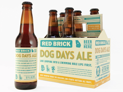 Dog Days Ale - summer beer beer design package typography