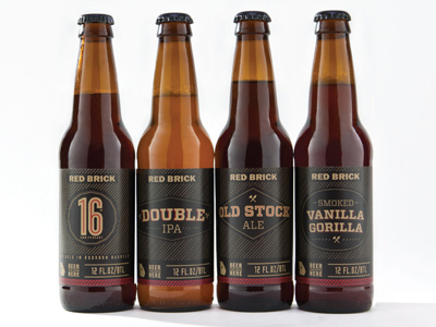 RBA Brick Mason - premium beer bottles beer design package typography