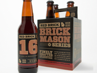 Brick Mason - concept beer design package typography