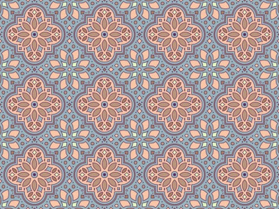 Moroccan Tiles abstract design fabric interior morocco ornament pattern tiles