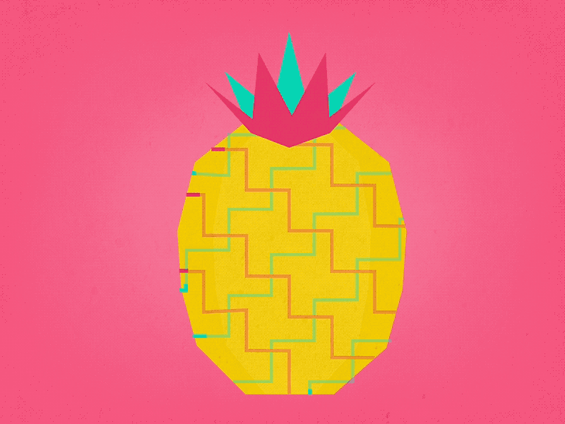 Pinapple aftereffects animate fruit gif grids motion patterns pineapple trim paths