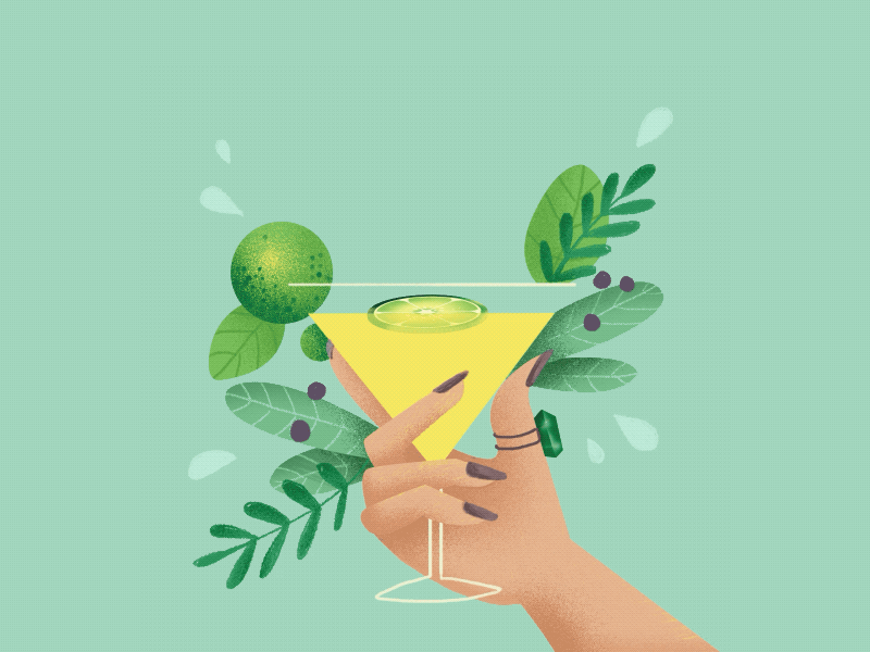 Diving into this weekend aftereffects animate animation cocktail gif illustration motion animation weekend