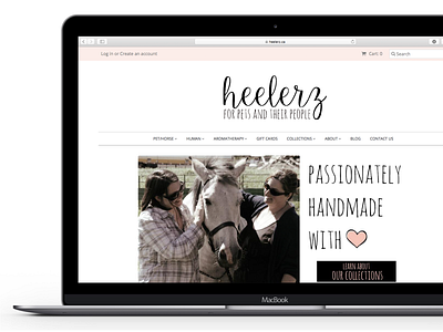 Website Design: Heelerz Macbook