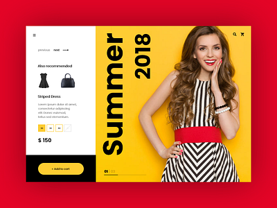 Online Store cart dress e commerce fashion minimal purse shop ui ux web