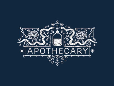 Apothecary apothecary logo medieval snakes