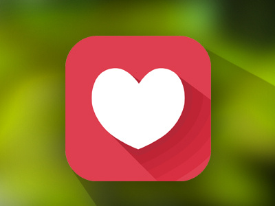 Heart iOS7 button clear ios7 ui