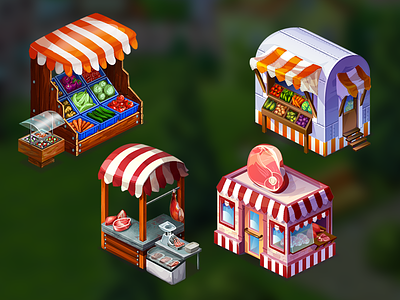 buildings for restaurant game