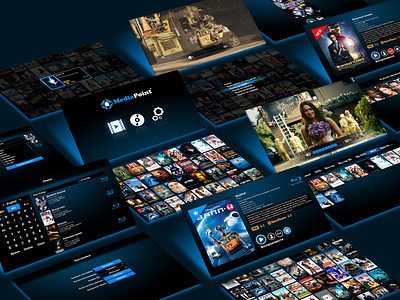 MediaPoint - Digital Media Player UI app design gui design tv ui ui ux ux wpf xaml