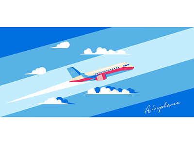 Airplane airplane art design illustration visual design