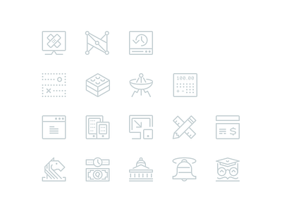 Single stroke icons branding iconography icons single weight stroke