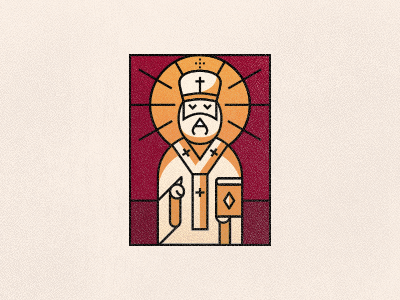 Heavenly illustrations church logo mark priest