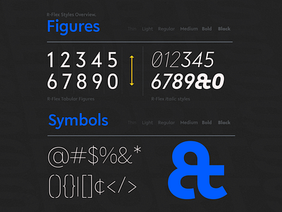 R-Flex Font Family