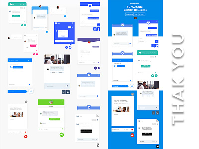 Dribble chatbot ui ux webdesign