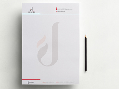 Letterhead Design brand brand identity branding design agency letterhead letterhead design minimal paper print simple unique