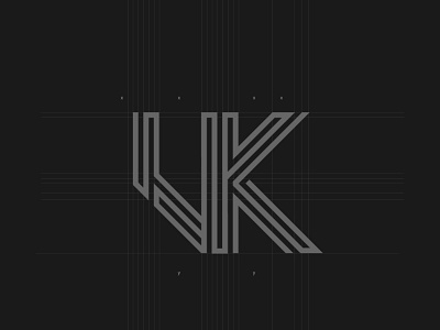 Vk Sketch Dark art character concept creative dark inspiration logo minimal modern simple sketch type vk