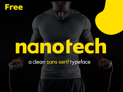 Nanotech LLC Font basic display bold clean font free sans serif typeface