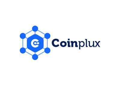 Coinplux blue crypto trading cryptologo logo simple