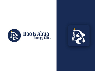 Doo & Abua Energy LTD da energy logo logo monogram logo petroleum logo