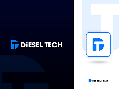 Diesel Tech branding design diesel logo logo logo design logodesign logos logotype minimal tech logo