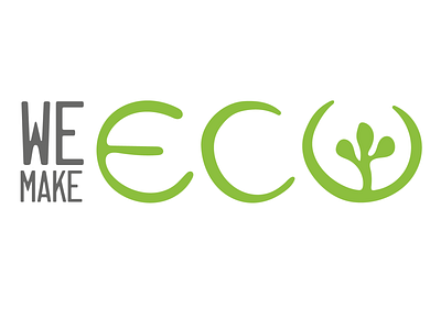 We make Eco branding design eco green illustration logo natural organic plant vector