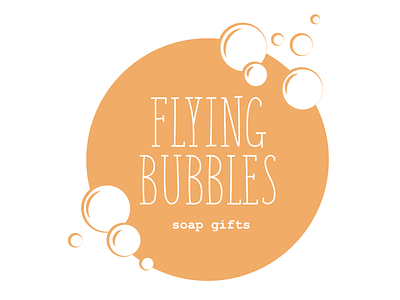 Flying bubbles accessories branding design eco gifts illustration logo organic soap vector