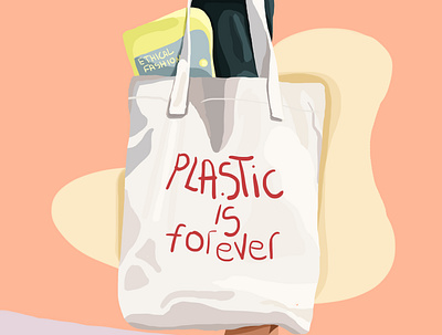 Plastic is forever art art board clean concept design detail flat graphicart illustration printable