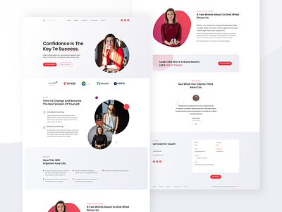 Landing Page for NLP Coach & Trainer branding design ui ux