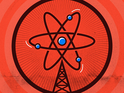 Radioactive Tour Icon Comp band art brand identity illustration music art poster design tour art