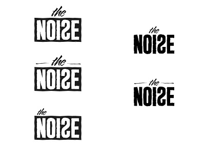 The Noise Tour brand identity graphic design illustrator layout logo