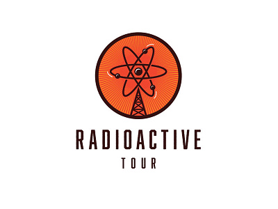 Radioactive Tour Take II brand identity graphic design illustrator layout logo logo design