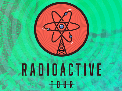 Radioactive Tour Art Direction Variation brand identity graphic design illustrator layout logo logo design