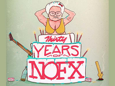 NOFX Thirty Year Anniversary Poster