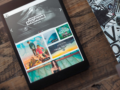 Volcom iPad Layout iphone responsive design skateboarding ui user experience user interface ux volcom web design