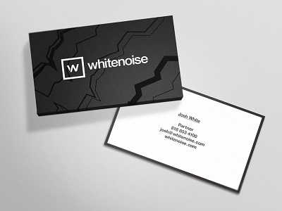 Whitenoise Card brand business cards corporate identity identity letterhead logo music wordmark