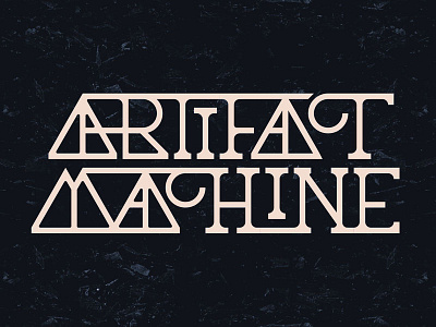 Artifact Machine art direction brand branding design logo logotype typography