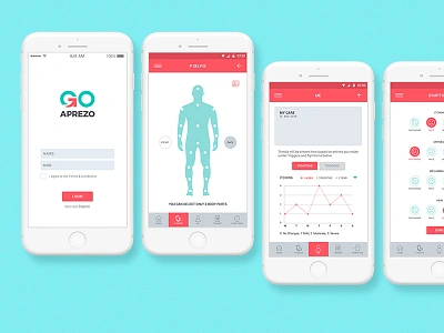 Go Aprezo app chemist doctor healthcare interface mockup patient pharma pharmaceutical prototype screen skincare ui user experience ux web