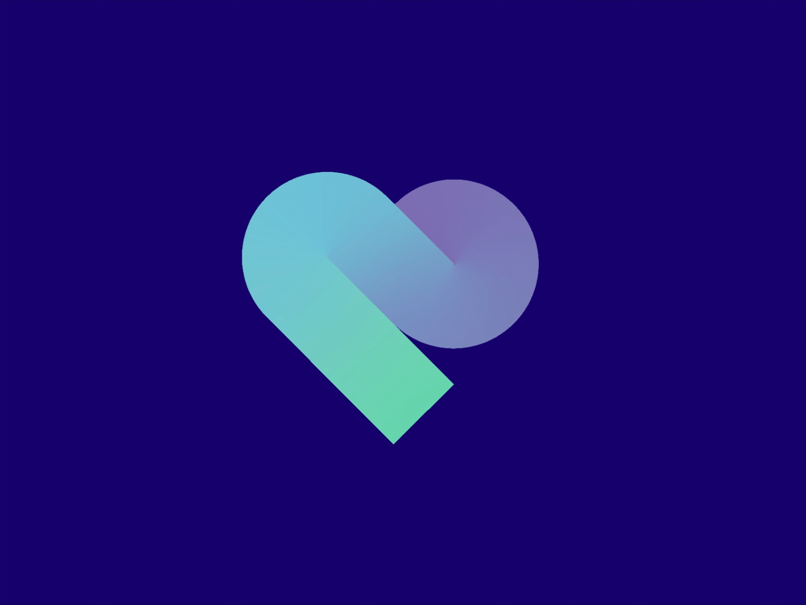 Heart logo animated concept