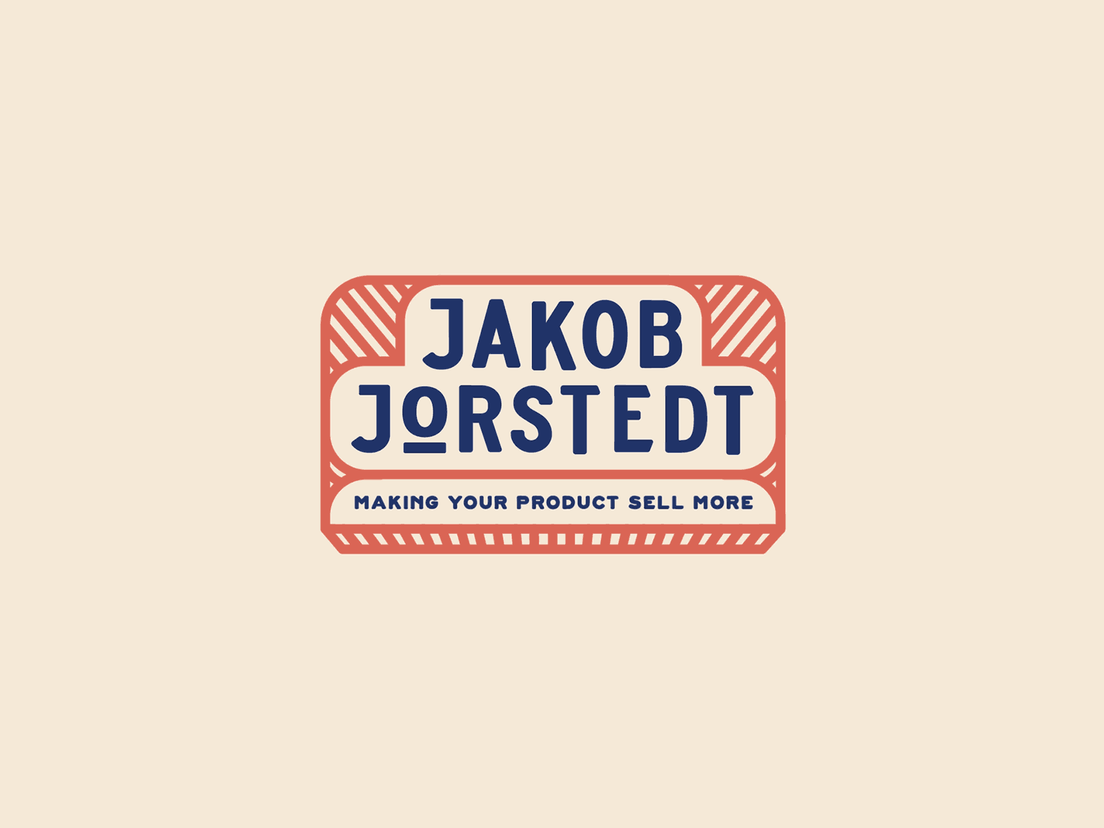 Animated logo and Loading animation for Jakob Jorstedt