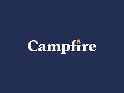 Logo Animation for Campfire 🔥 2d animation after effects animate animated logo animation braning camp campfire dark logo fire flame gif identity logo logo animation motion graphics particular