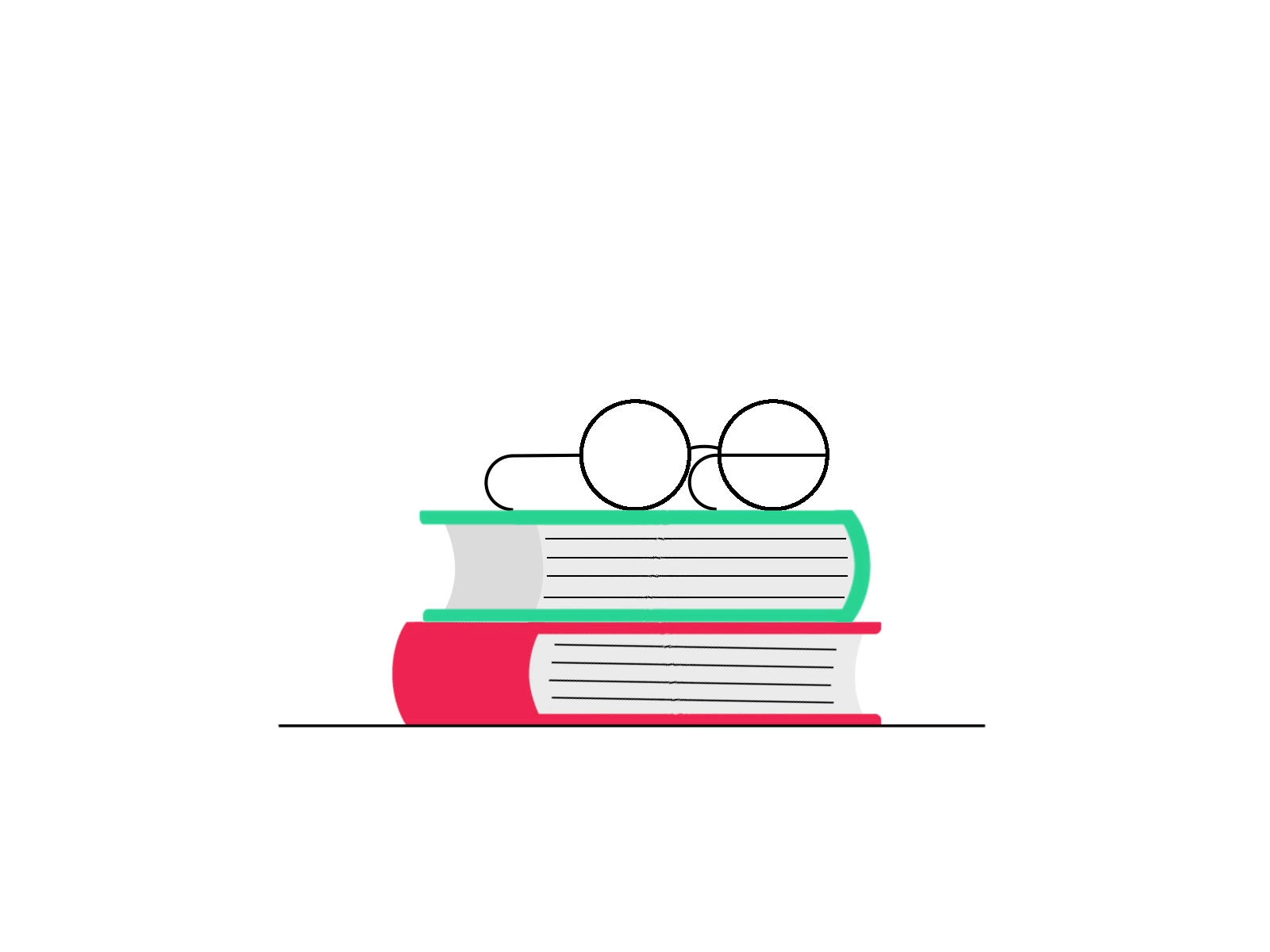 Read the book😉 after effect animate color designer flat gif glasses illustration illustrator minimal morph motiongraphics simple motion smooth vector