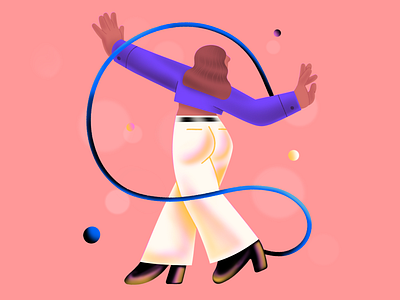 Disco dancer by Anton Kakhidze on Dribbble