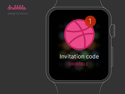 Dribbble Code code invitation