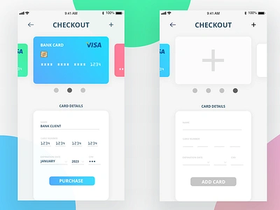 Daily UI 002 - Credit Card Checkout adobe adobephotoshop adobexd bank checkout colours creditcard creditcardcheckout dailui dailyui dailyui 002 dailyuichallenge graphicdesign illustration onlinebank pay typography ui uiux userinterface