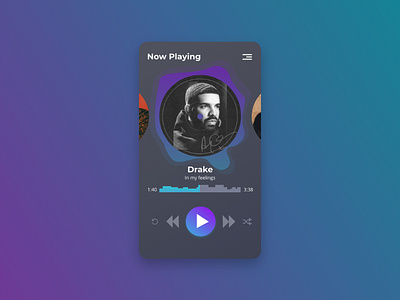 Daily UI 009 - Music player app