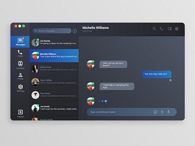 Daily UI 013 - Direct Messaging adobe adobephotoshop adobexd blue chat colours daily dailyui dailyui013 dailyuichallenge design messaging app messenger typography ui ui design userinterface ux vector webapp