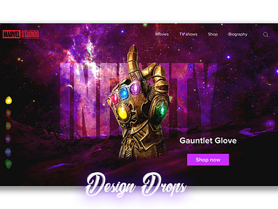 Marvel Avengers Gauntlet adobe adobexd avengers colours dailyui dailyuichallenge ecommerce marvel marvel comics photoshop ui ui design