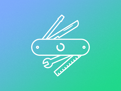 Swiss Knife icon knife ruler screwdriver swiss knife tools vector wrench