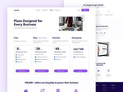 EasyShip Redesign Concept - Pricing